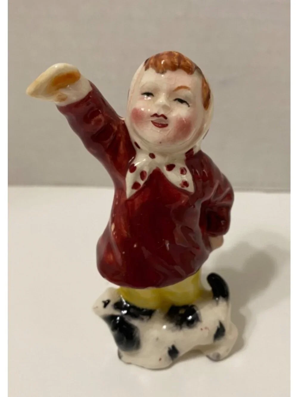 Vtg Girl & Puppy US Mailbox Salt & Pepper Shaker Set Japan